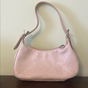 Elegant tan Embossed Shoulder Bag